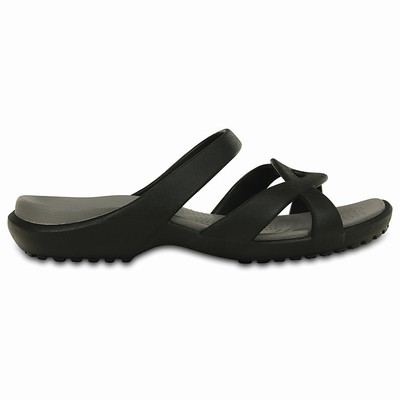 Crocs Bayan Sandalet | Crocs Meleen Twist - Siyah, Boyut 36-44